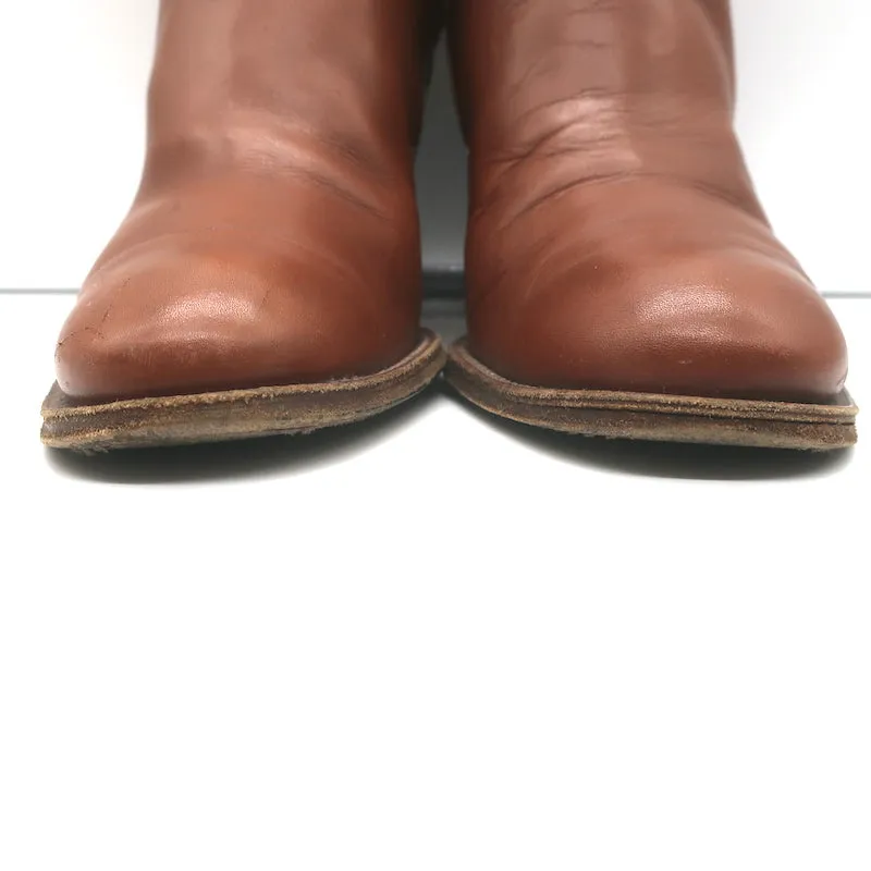 Chloe Stiefeletten mit Knöchelriemen Braun Leder Größe 41