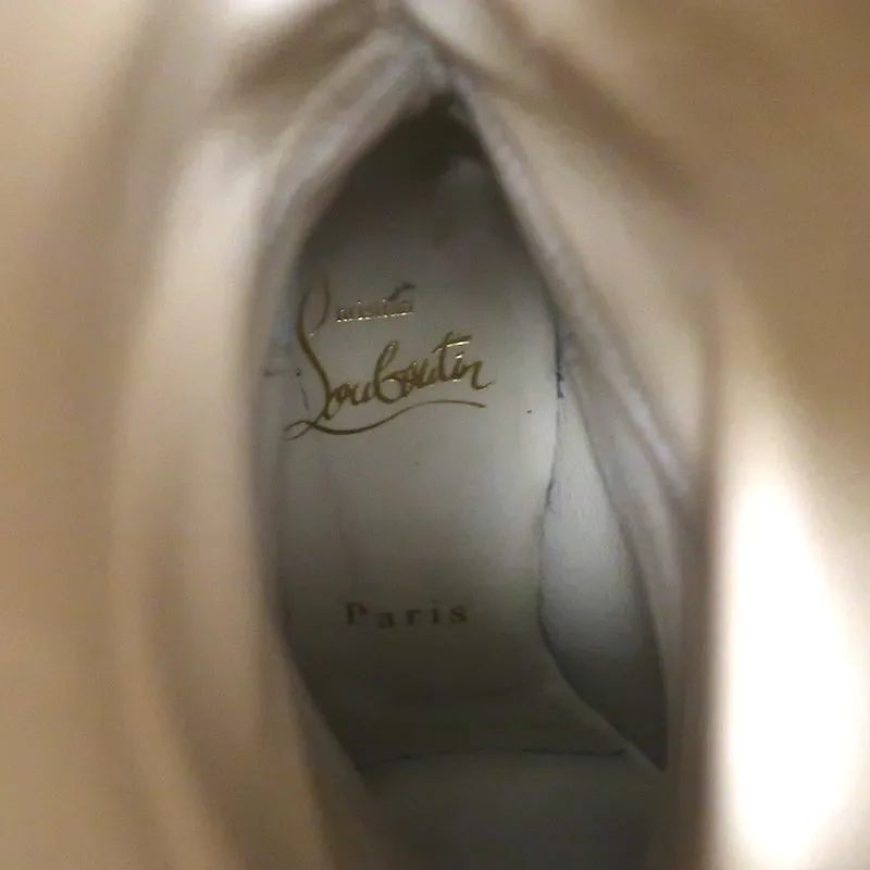 Christian Louboutin Majung Fransen-Stiefel Schwarz Leder Größe 35.5