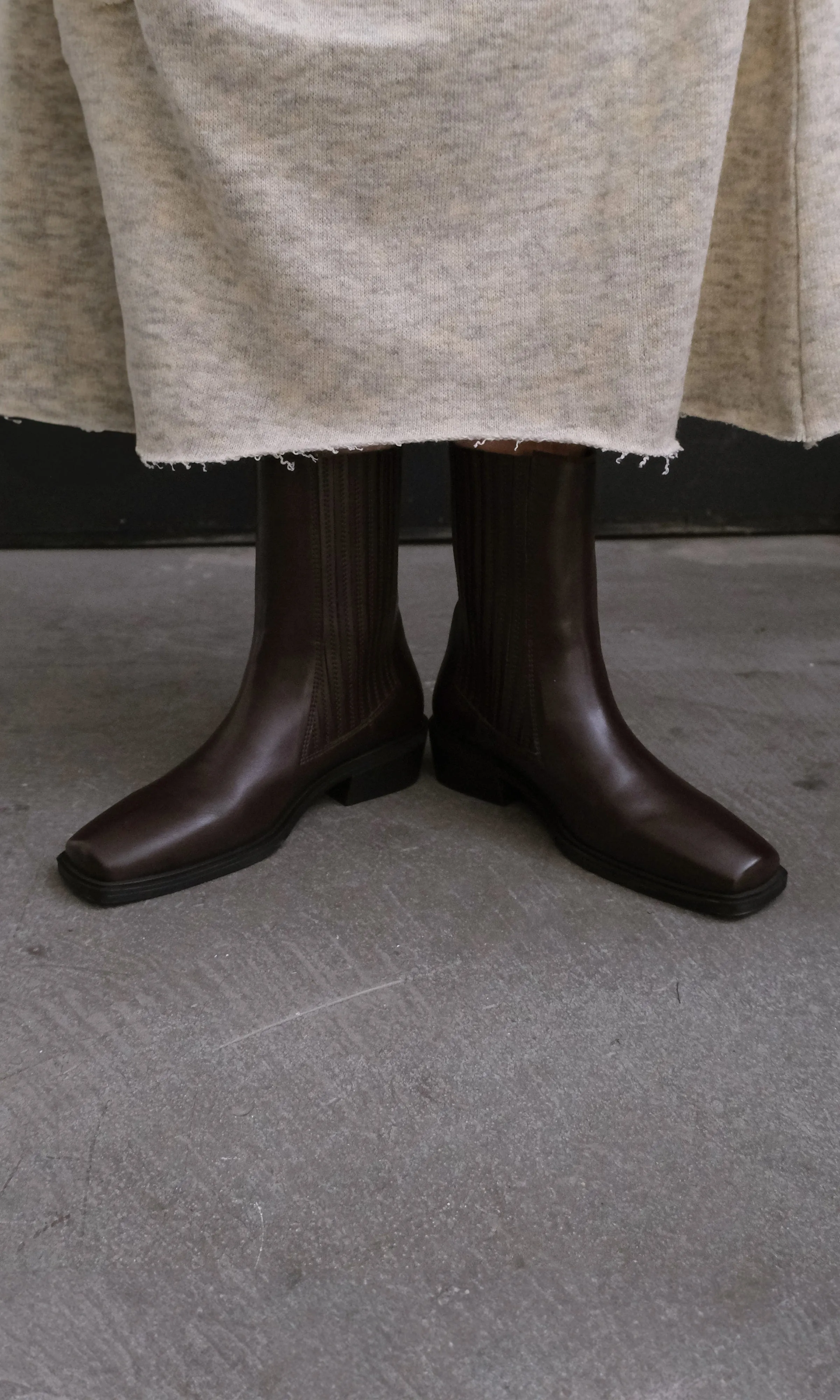 Claudio Plus Vegane Apfel-Leder Westernstiefel | Braun
