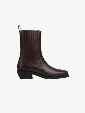 Claudio Plus Vegane Apfel-Leder Westernstiefel | Braun