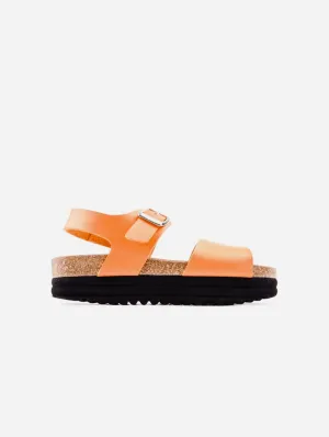 Clove Damen Vegane Flatform Sandalen | Orange