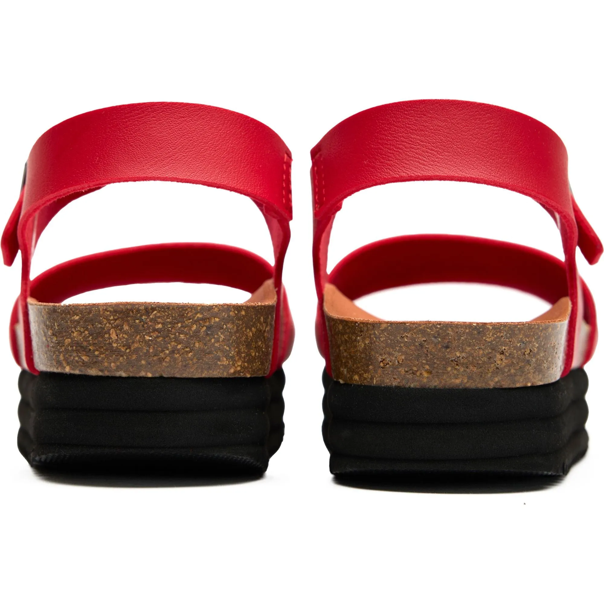 Clove Damen Vegane Plateausandalen | Rot