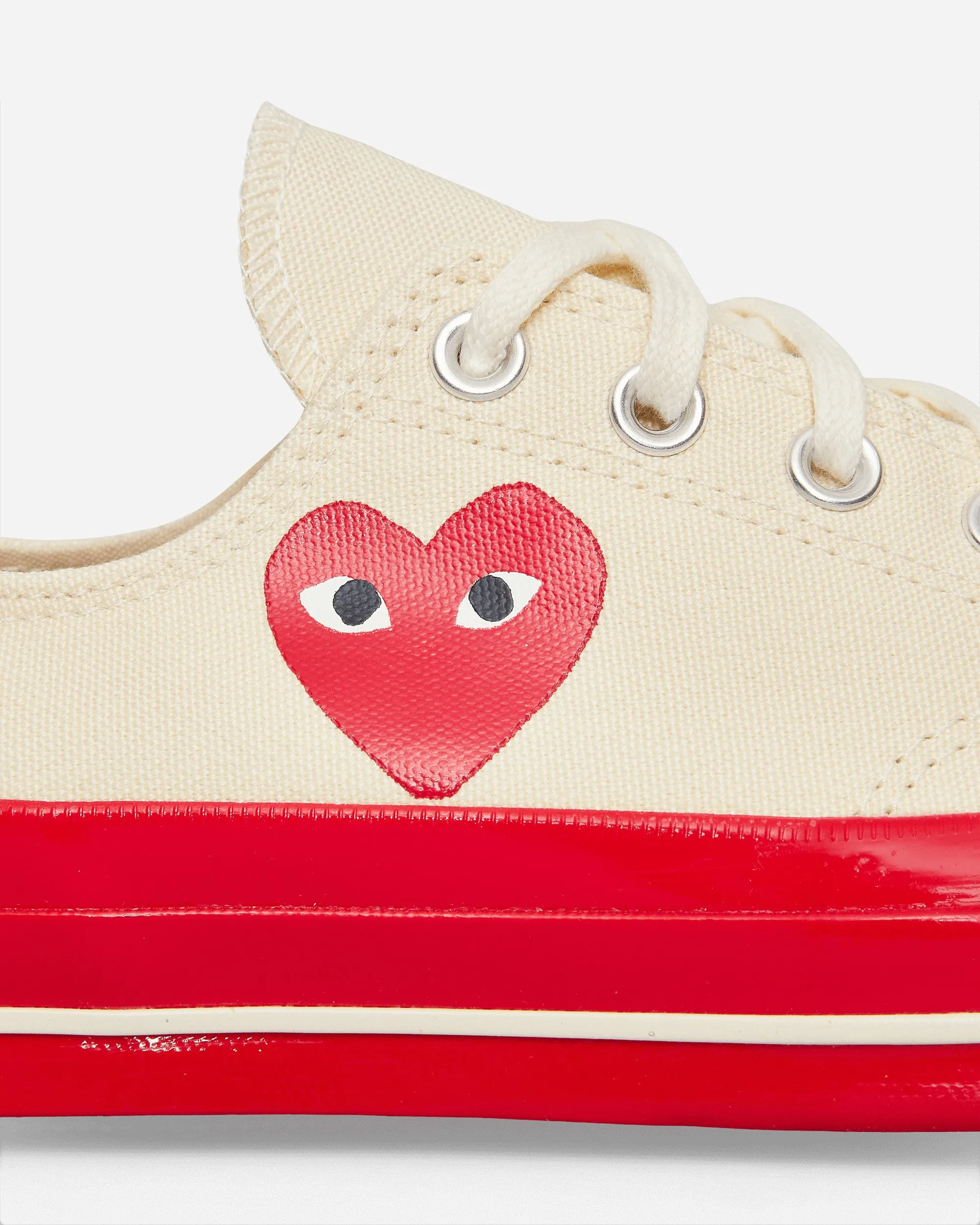 Converse Rote Sohle Chuck 70 Niedrige Sneakers Beige