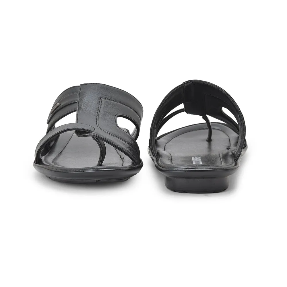 Coolers By Liberty LAF-227 Bequeme Schwarze Hausschuhe Für Herren