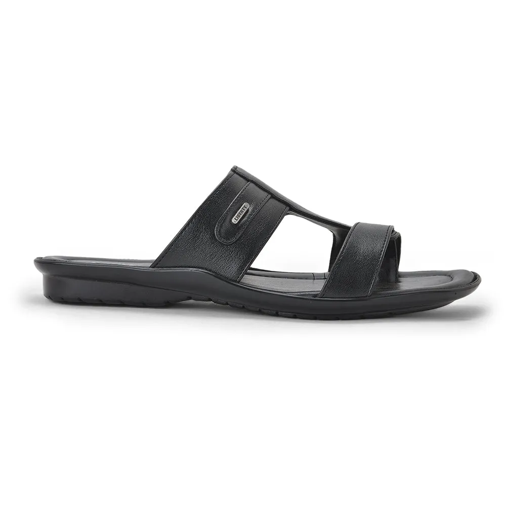 Coolers By Liberty LAF-227 Bequeme Schwarze Hausschuhe Für Herren