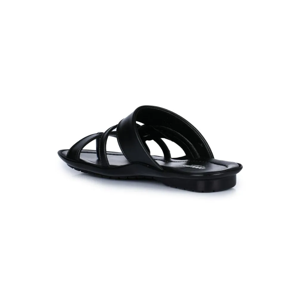 Liberty COOL99-1 Bequeme Schwarze Hausschuhe Für Herren