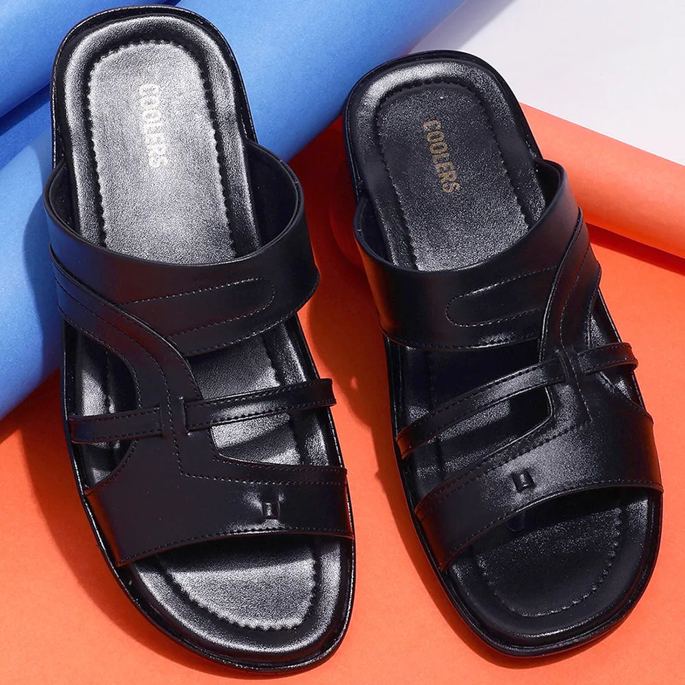 Liberty COOL99-1 Bequeme Schwarze Hausschuhe Für Herren