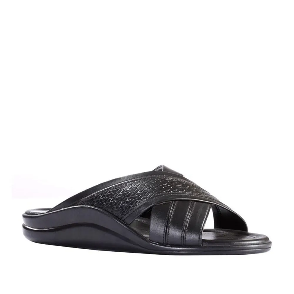 Coole lässige schwarze Hausschuhe für Männer DON By Liberty