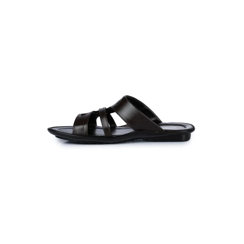 Bequeme braune Hausschuhe für Herren COOL99-1 von Liberty