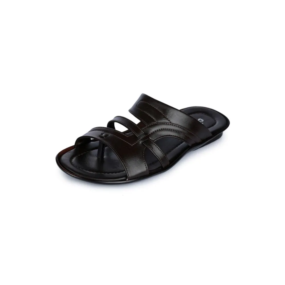 Bequeme braune Hausschuhe für Herren COOL99-1 von Liberty