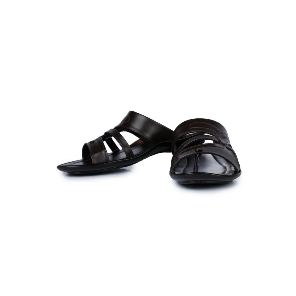 Bequeme braune Hausschuhe für Herren COOL99-1 von Liberty
