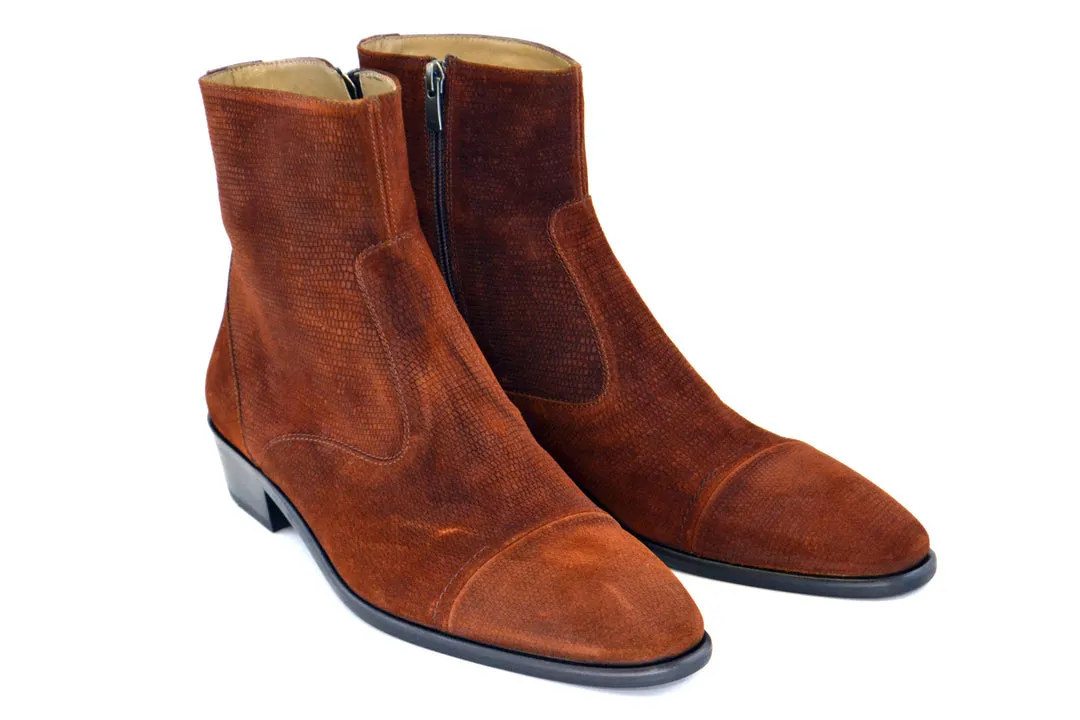Corrente 1547 Wildleder Slip-On Stiefel - Tabak