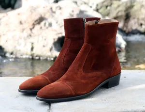Corrente 1547 Wildleder Slip-On Stiefel - Tabak