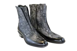 Corrente 3273HS Python Geprägtes Kalbsleder Slip-On Stiefel - Schwarz