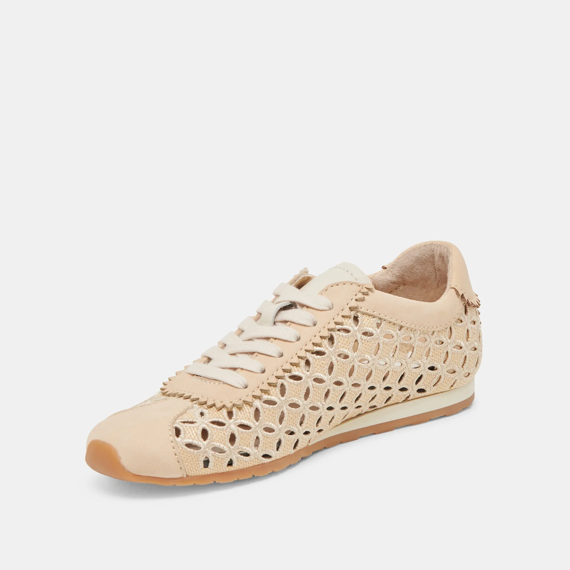 DANIE EYELET PERFEKTE SNEAKERS HELL NATUR RAFFIA