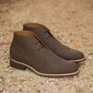 Dapperfam Schuhe DapperFam Vivace in Braun Herren Flanell Chukka
