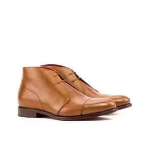 Dapperfam Schuhe DapperFam Vivace in Cognac / Mittelbraun Herren Italienisches Leder Chukka