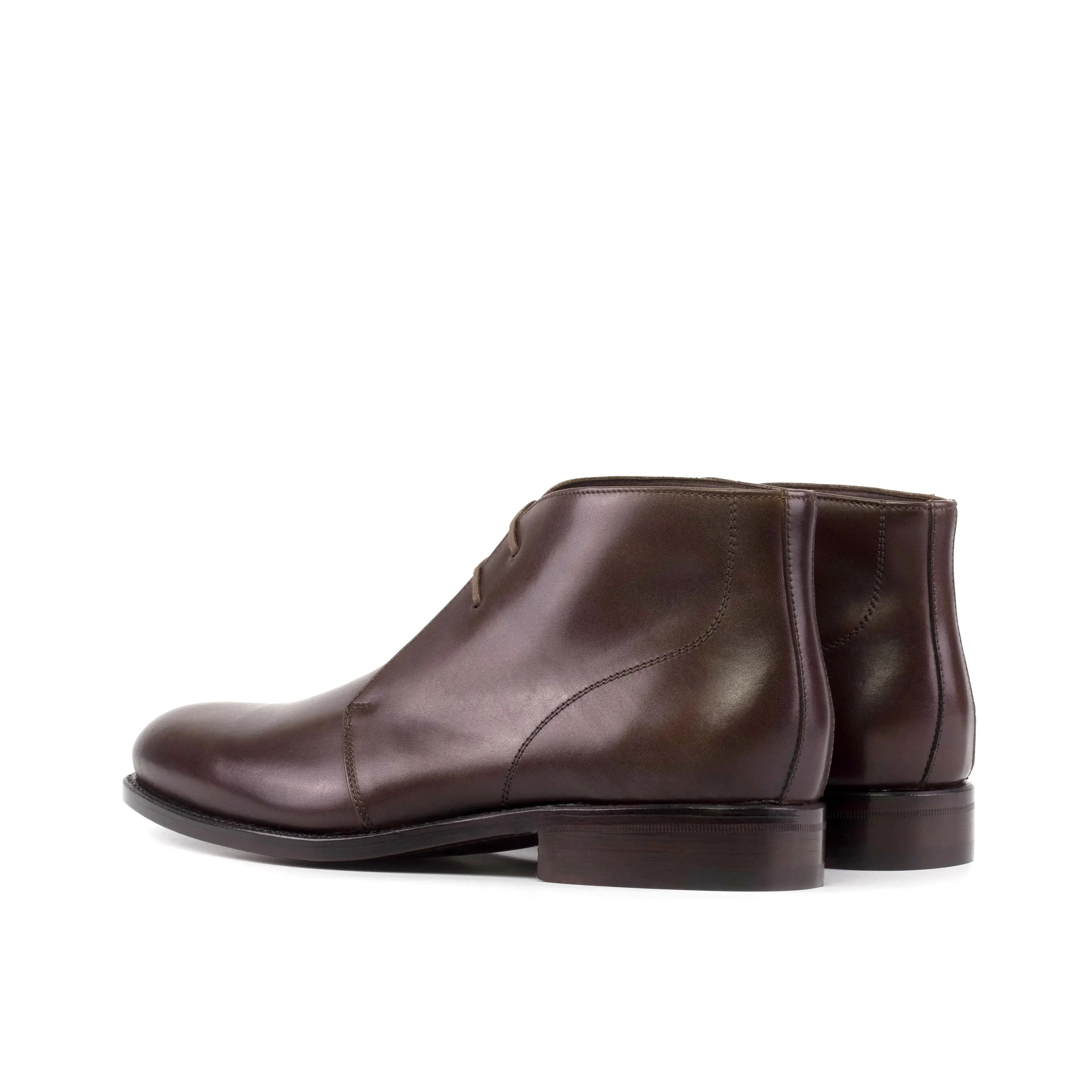 Dapperfam Schuhe DapperFam Vivace in Dunkelbraun Herren Italienisches Leder Chukka