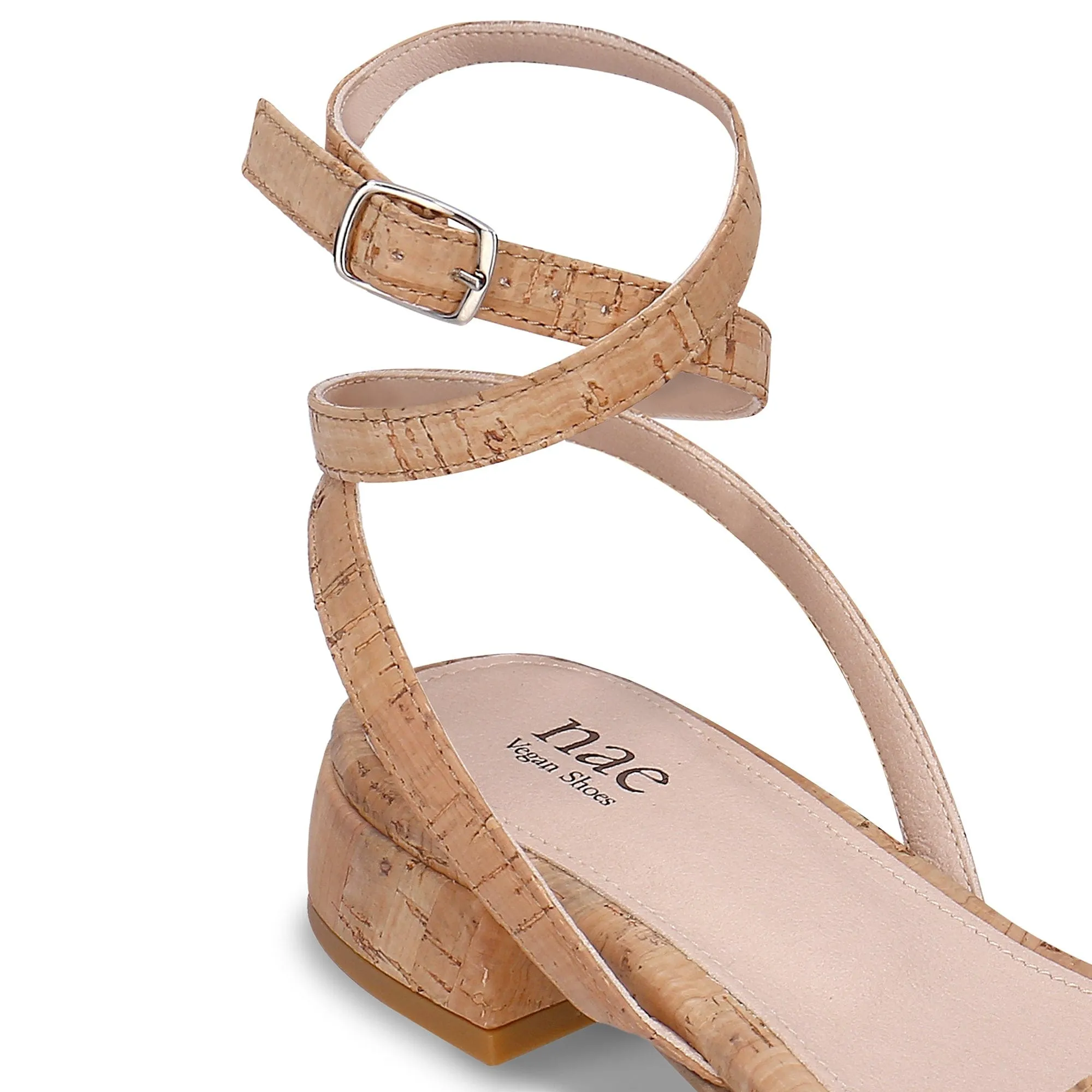Desa Nachhaltige Kork Vegane Sandalen | Braun