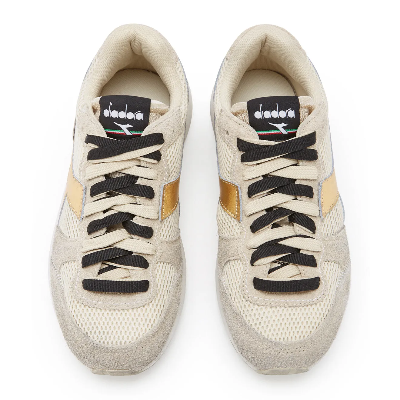 Diadora Damen Kmaro 42 Metal Wax Turnschuhe Perlmutt / Austern Grau
