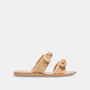 DINAH SANDALETTEN LT NATUR RAFFIA