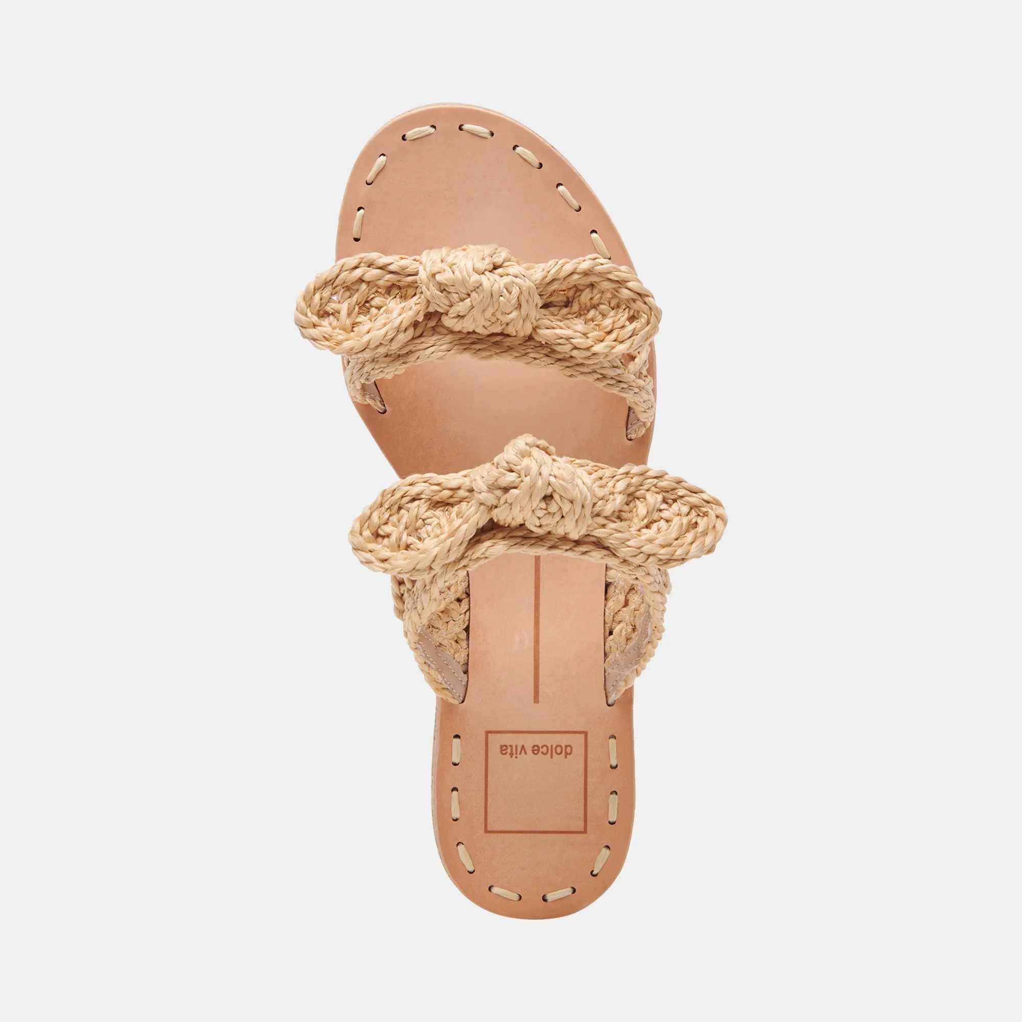 DINAH SANDALETTEN LT NATUR RAFFIA