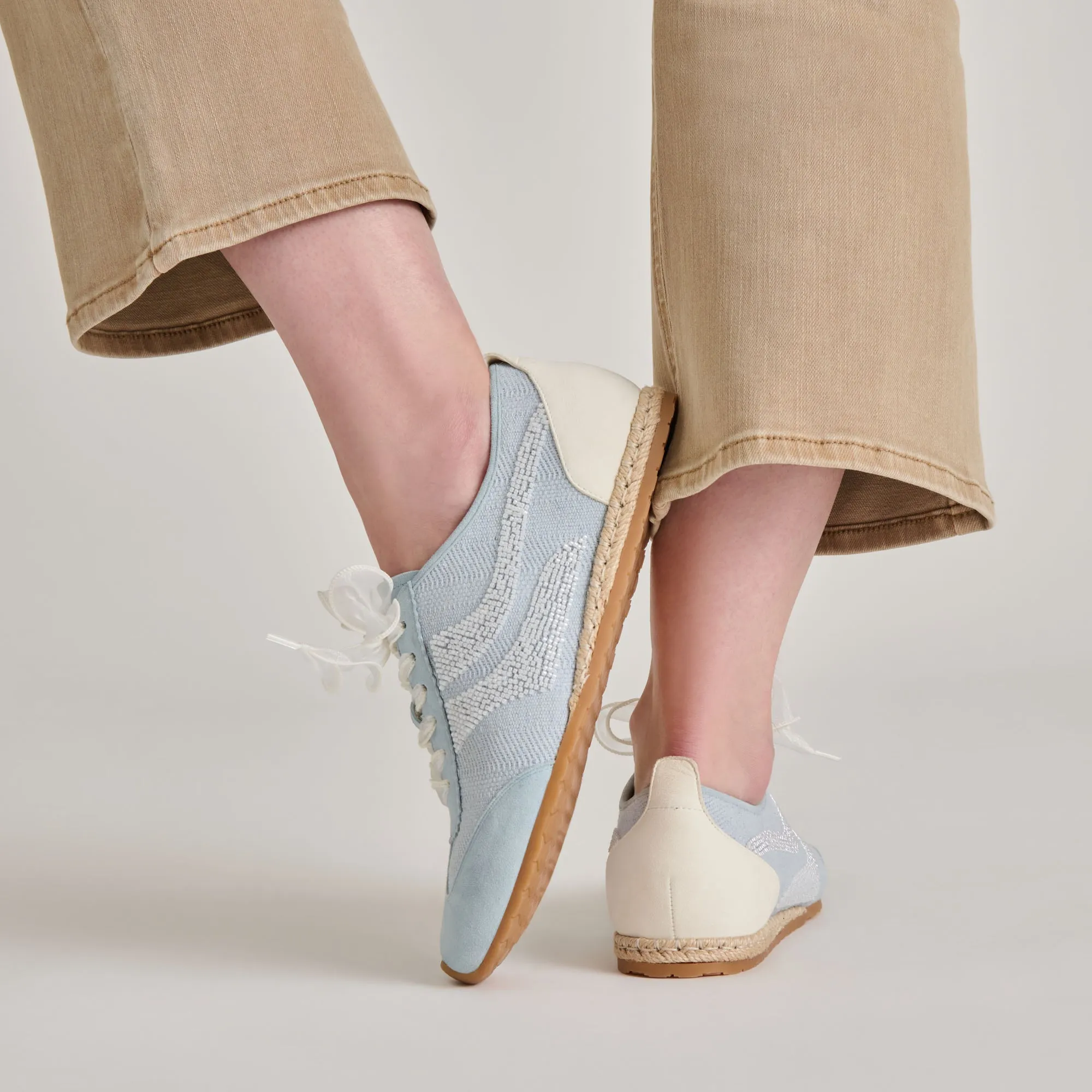 DREAM BEAD SNEAKER BLAU MULTI JUTE