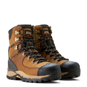 Endeavor 8 Zoll wasserdichte Arbeitsstiefel mit Carbon-Zehenschutz und Isolierung in gebürstetem Braun