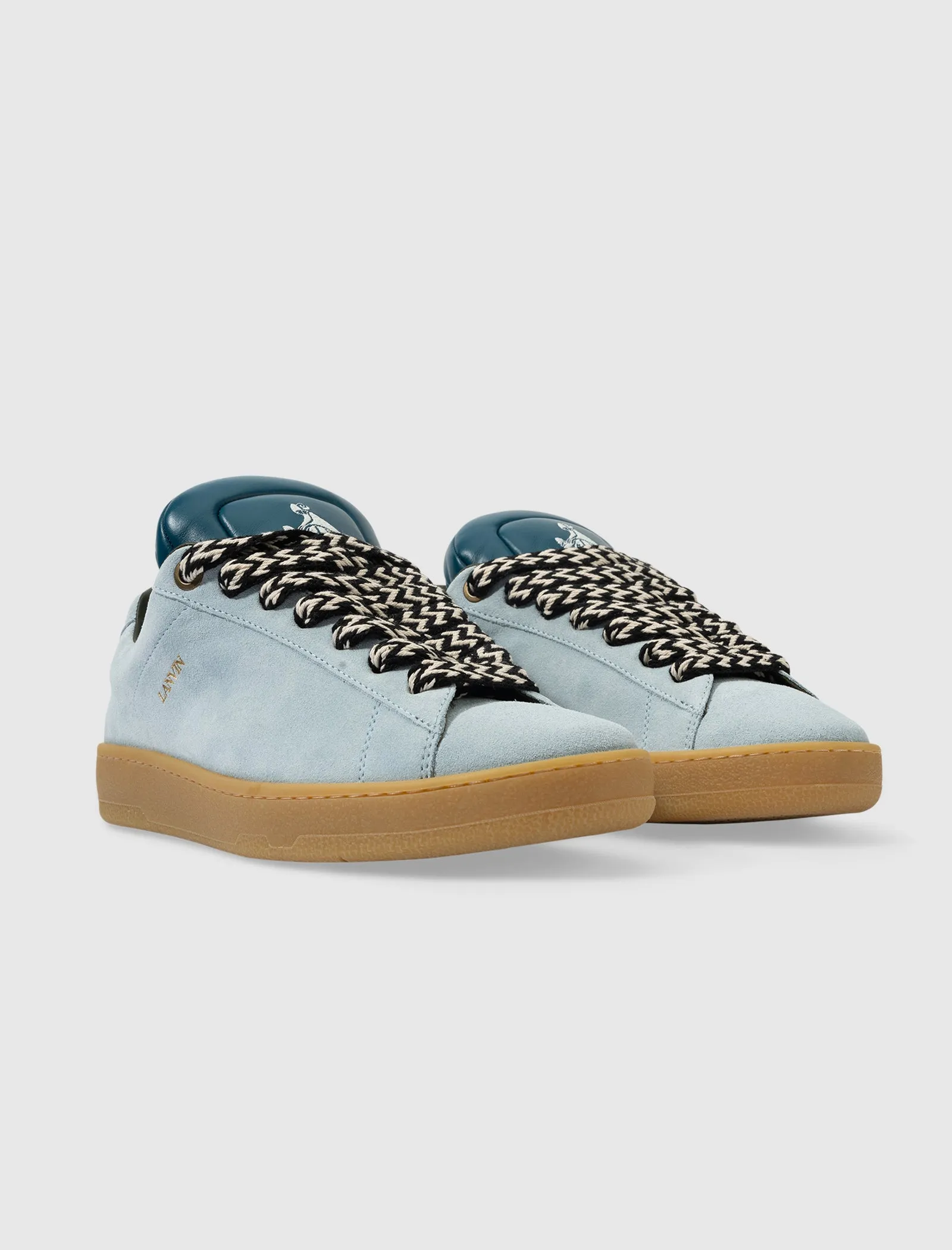 FUTURE X HYPER CURB SNEAKER AUS LEDER UND WILDLEDER (BLAU/DUNKELBLAU)