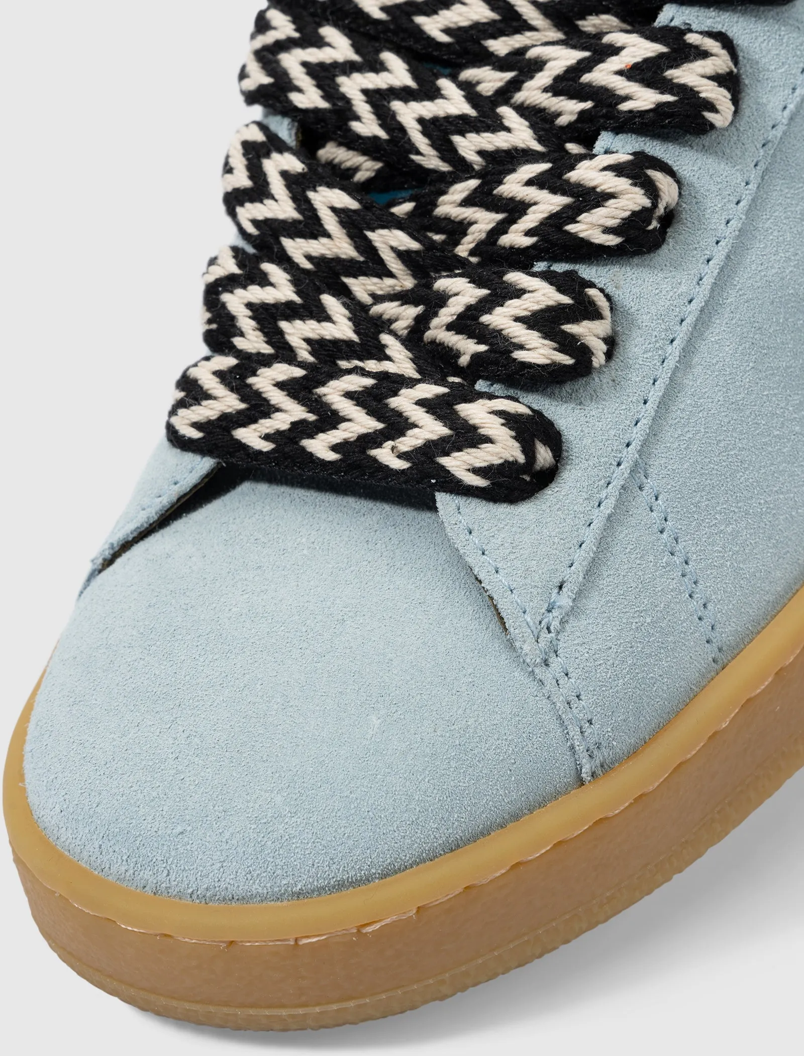 FUTURE X HYPER CURB SNEAKER AUS LEDER UND WILDLEDER (BLAU/DUNKELBLAU)