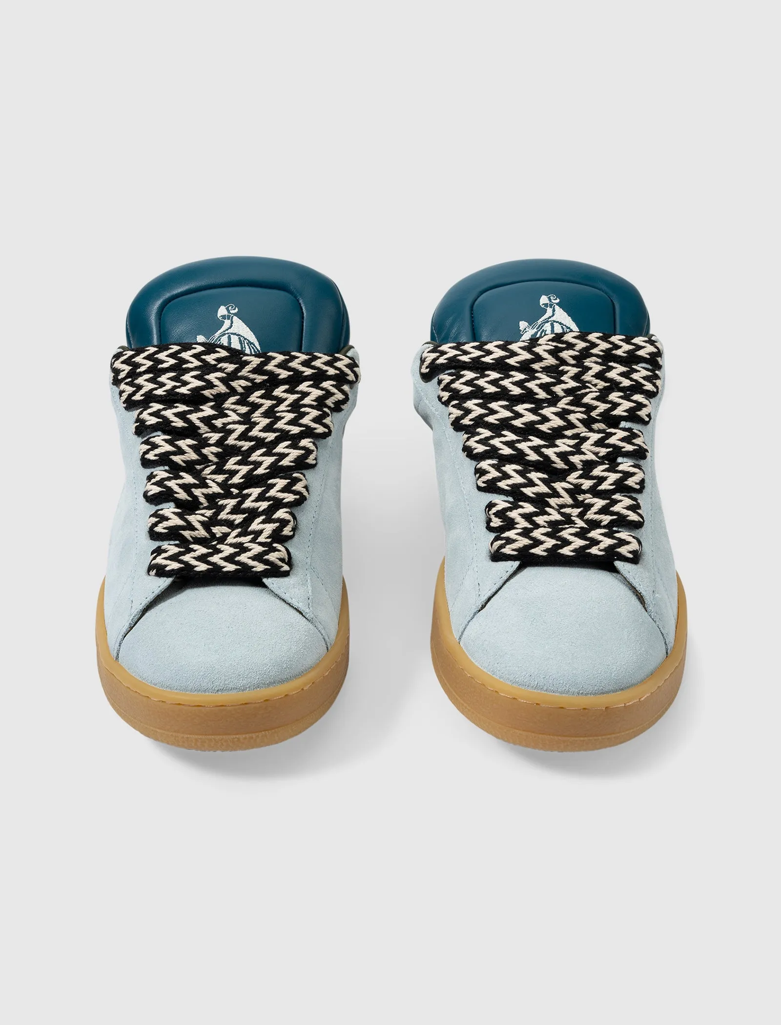 FUTURE X HYPER CURB SNEAKER AUS LEDER UND WILDLEDER (BLAU/DUNKELBLAU)