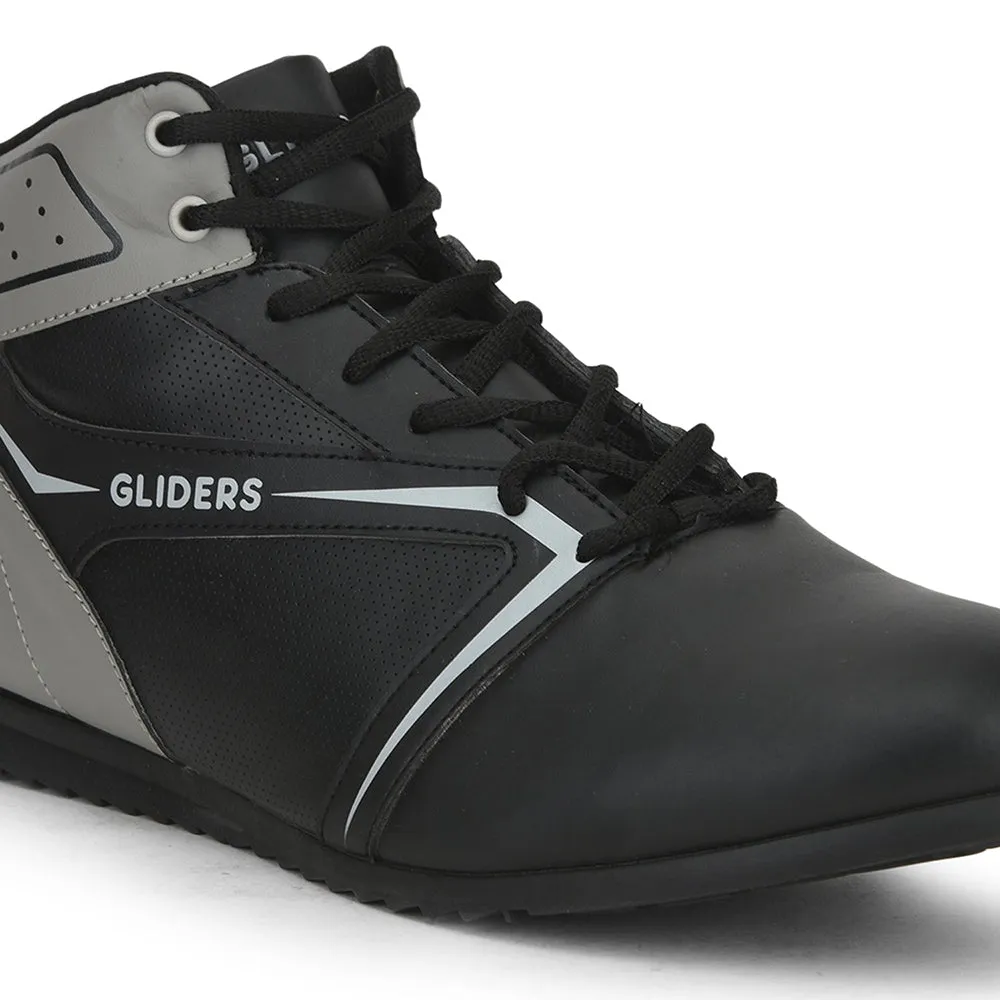 Gliders Casual Schwarze Schnürsneaker Für Herren RIDER-E By Liberty