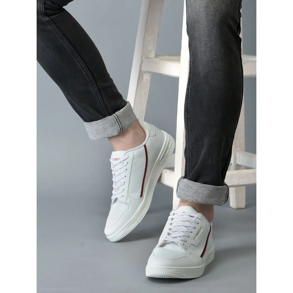 Gliders Casual Weiße Schnürung Sneaker Für Herren SNK-701 Von Liberty