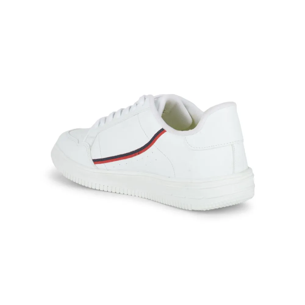 Gliders Casual Weiße Schnürung Sneaker Für Herren SNK-701 Von Liberty