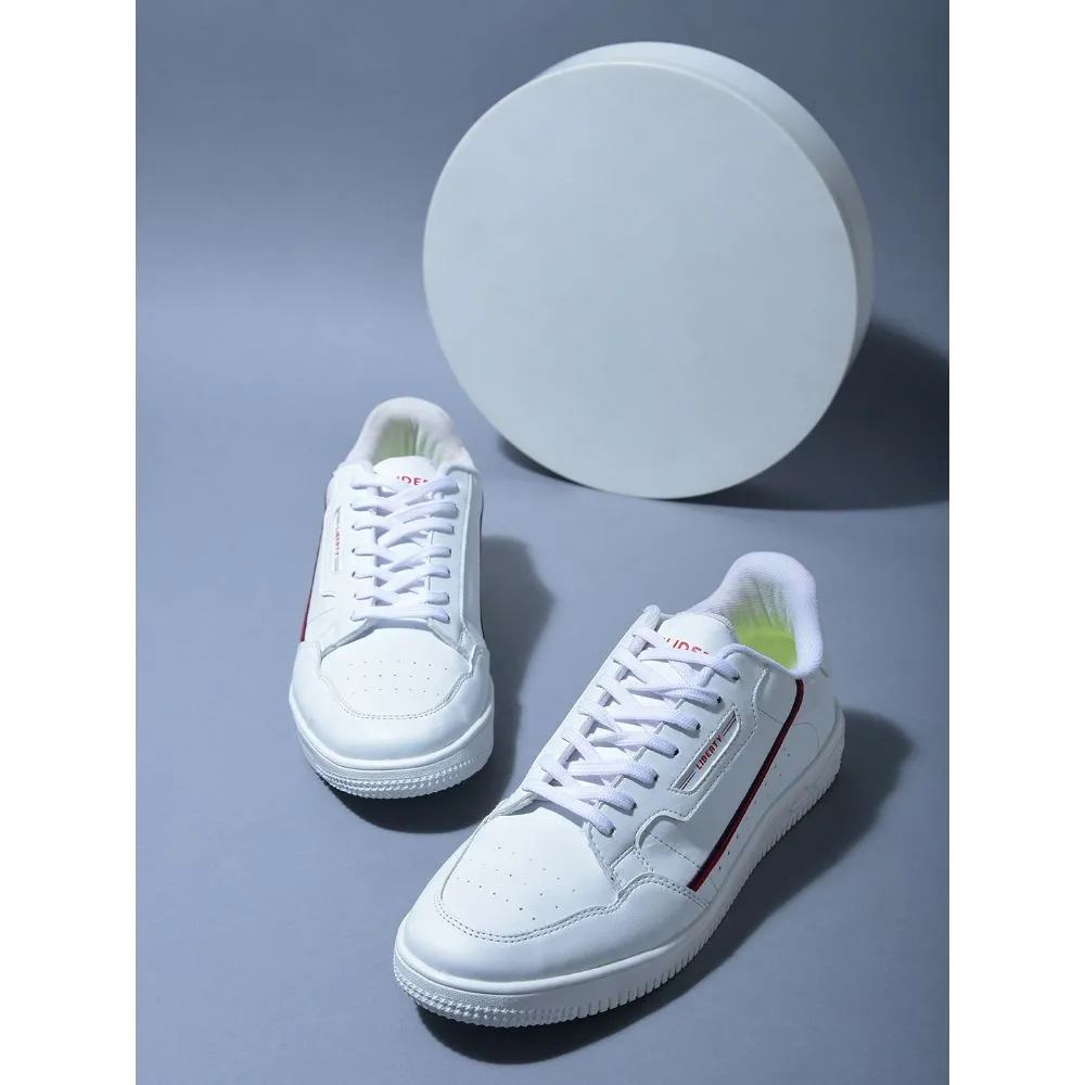 Gliders Casual Weiße Schnürung Sneaker Für Herren SNK-701 Von Liberty