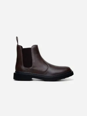 Green Laces x King55 Chelsea Vegan Leder Stiefel | Espresso Braun