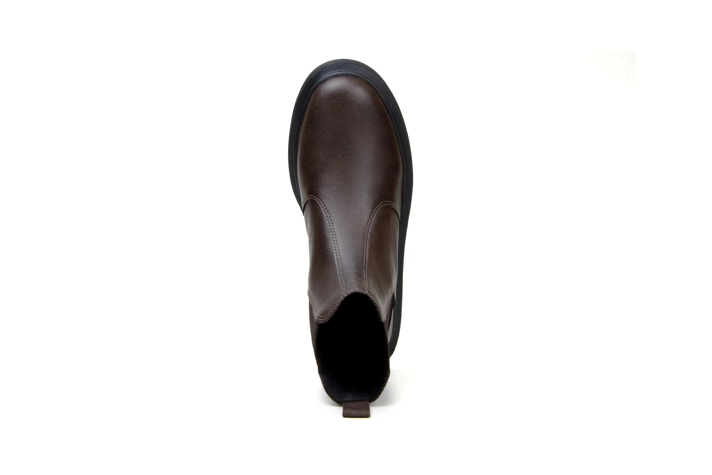 Green Laces x King55 Chelsea Vegan Leder Stiefel | Espresso Braun