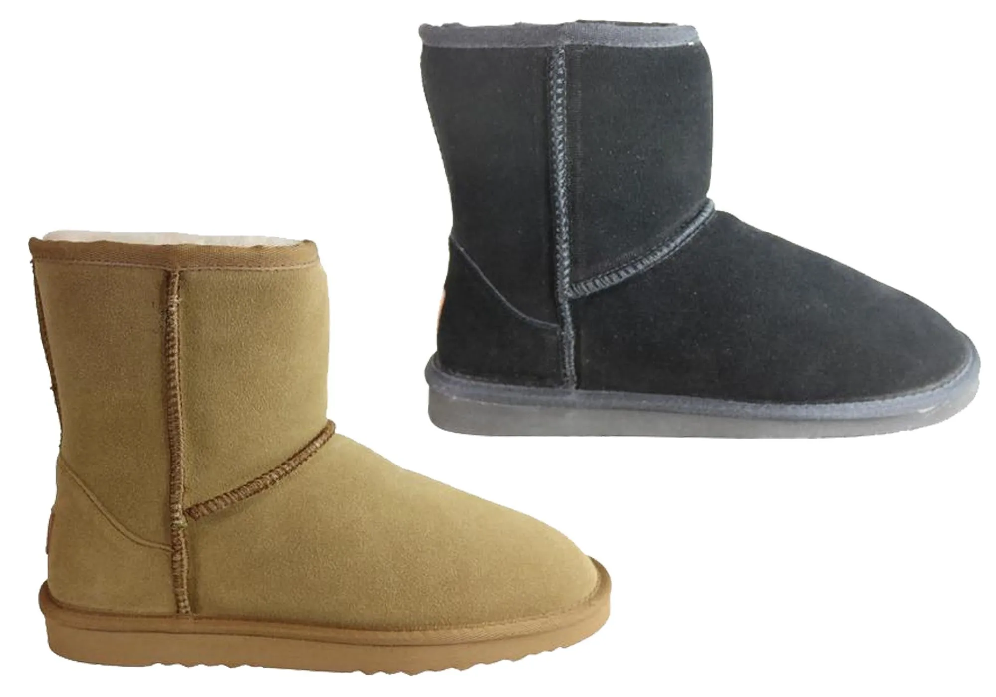 Grosby Jackaroo Ugg Herren warme bequeme Stiefel mit Schaffellfutter Grosby Schuhe