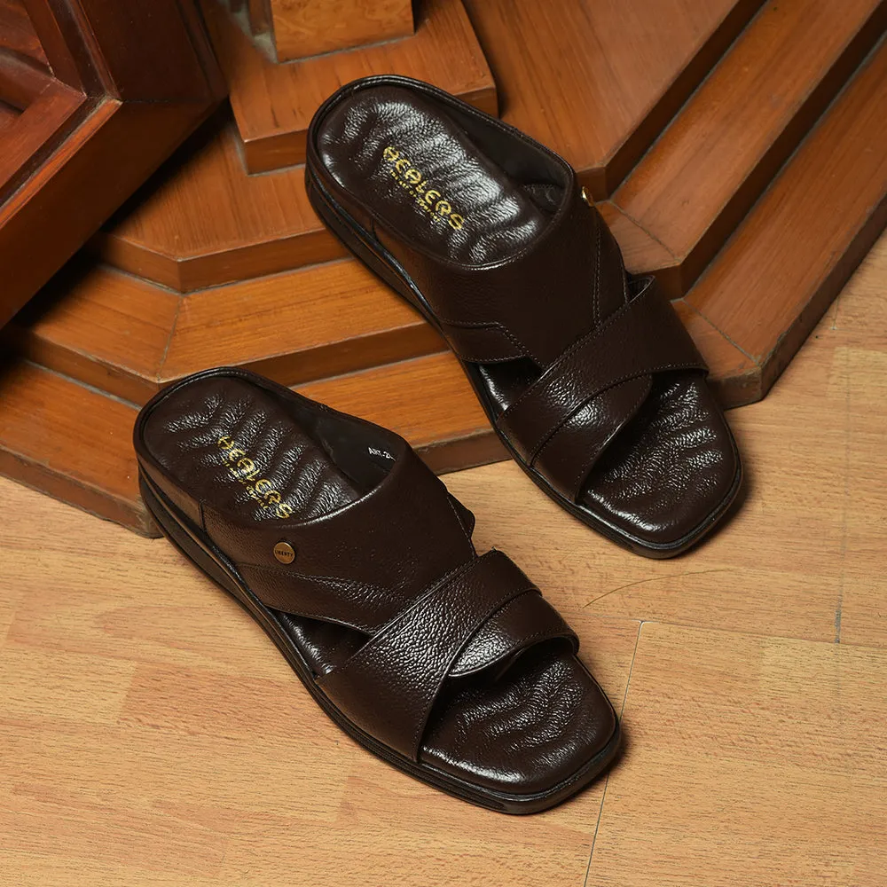 Healers By Liberty Men 2050-802 Braune Bequeme Hausschuhe