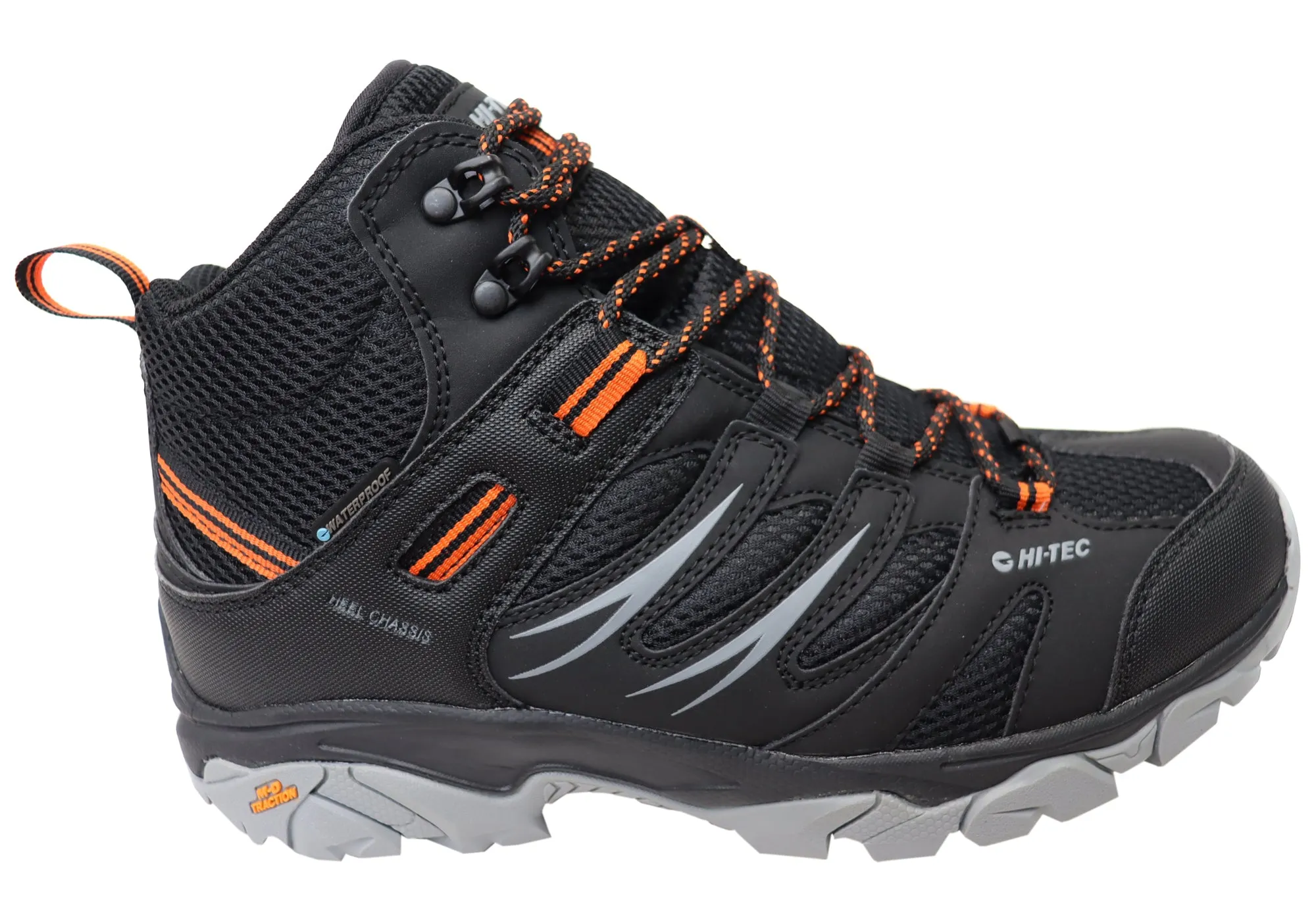 Hi Tec Herren Tarantula Mid wasserdichte bequeme Wanderstiefel Hi Tec Schuhe