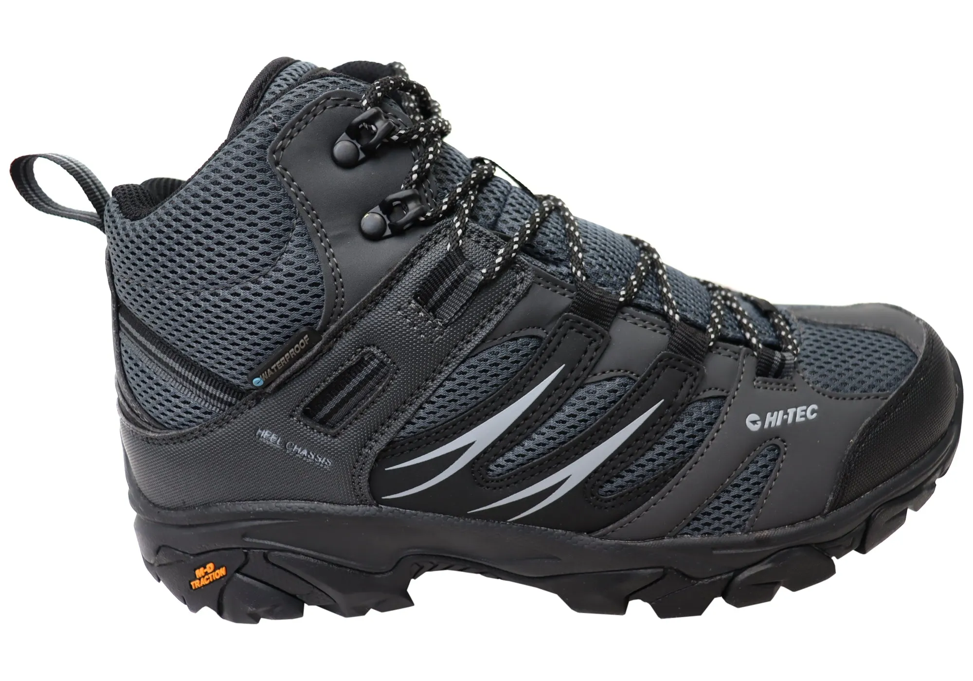 Hi Tec Herren Tarantula Mid wasserdichte bequeme Wanderstiefel Hi Tec Schuhe