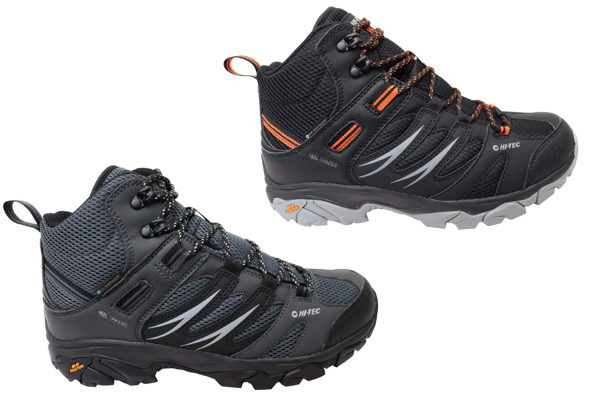 Hi Tec Herren Tarantula Mid wasserdichte bequeme Wanderstiefel Hi Tec Schuhe