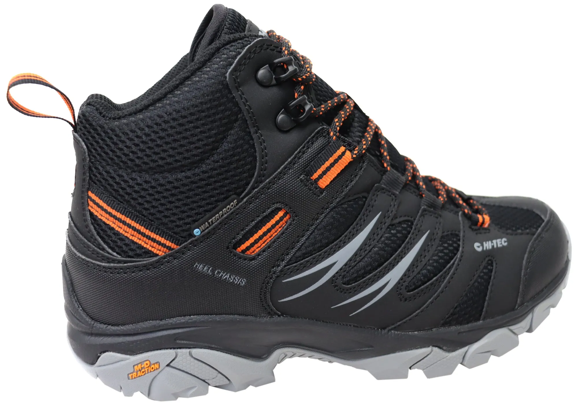 Hi Tec Herren Tarantula Mid wasserdichte bequeme Wanderstiefel Hi Tec Schuhe
