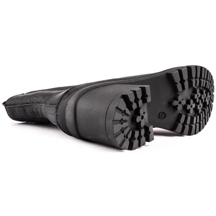 Hibiscus Damen Chelsea-Stiefel aus veganem Leder | Schwarz