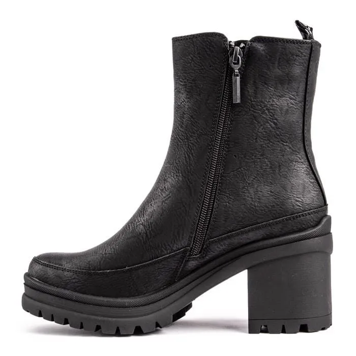 Hibiscus Damen Chelsea-Stiefel aus veganem Leder | Schwarz