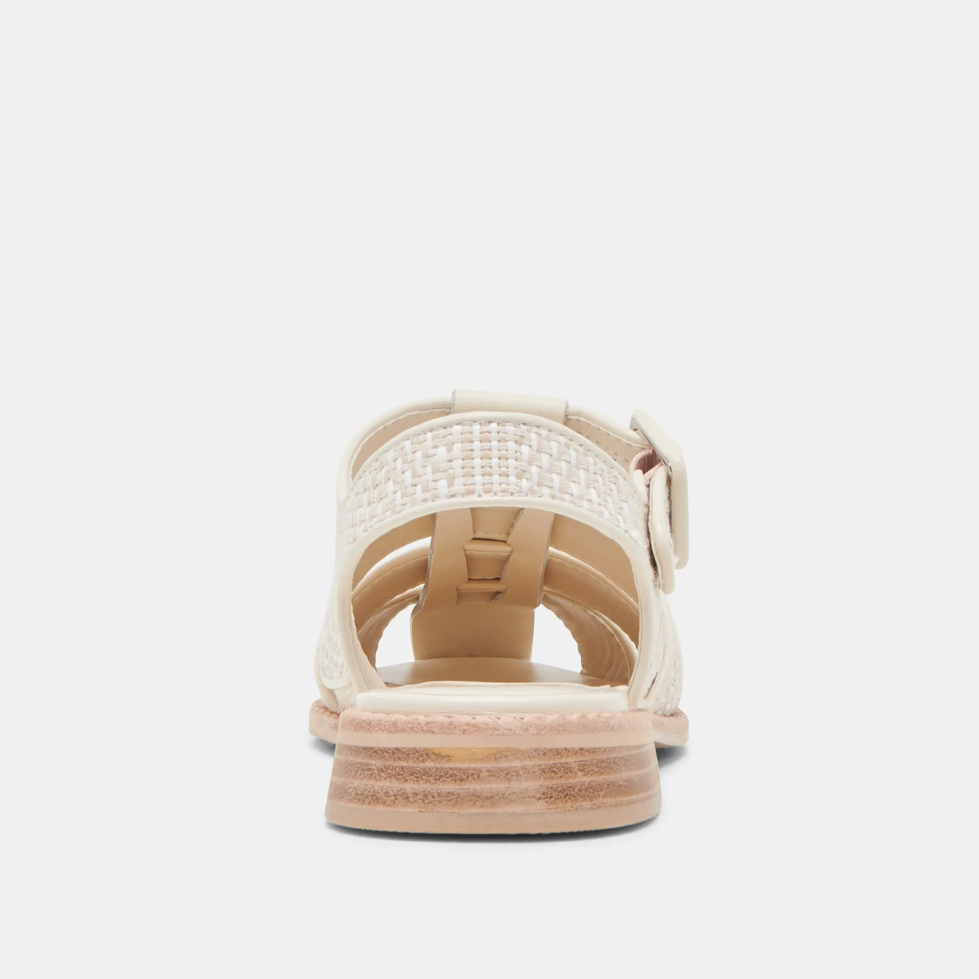 HOLIS SANDALEN WEIß MULTI RAFFIA