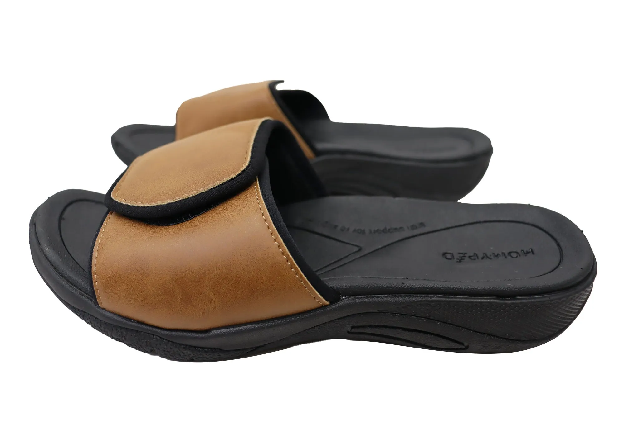 Homyped Ucray Slide Herren Bequeme Extra Extra Weite Slides Sandalen Homyped Schuhe