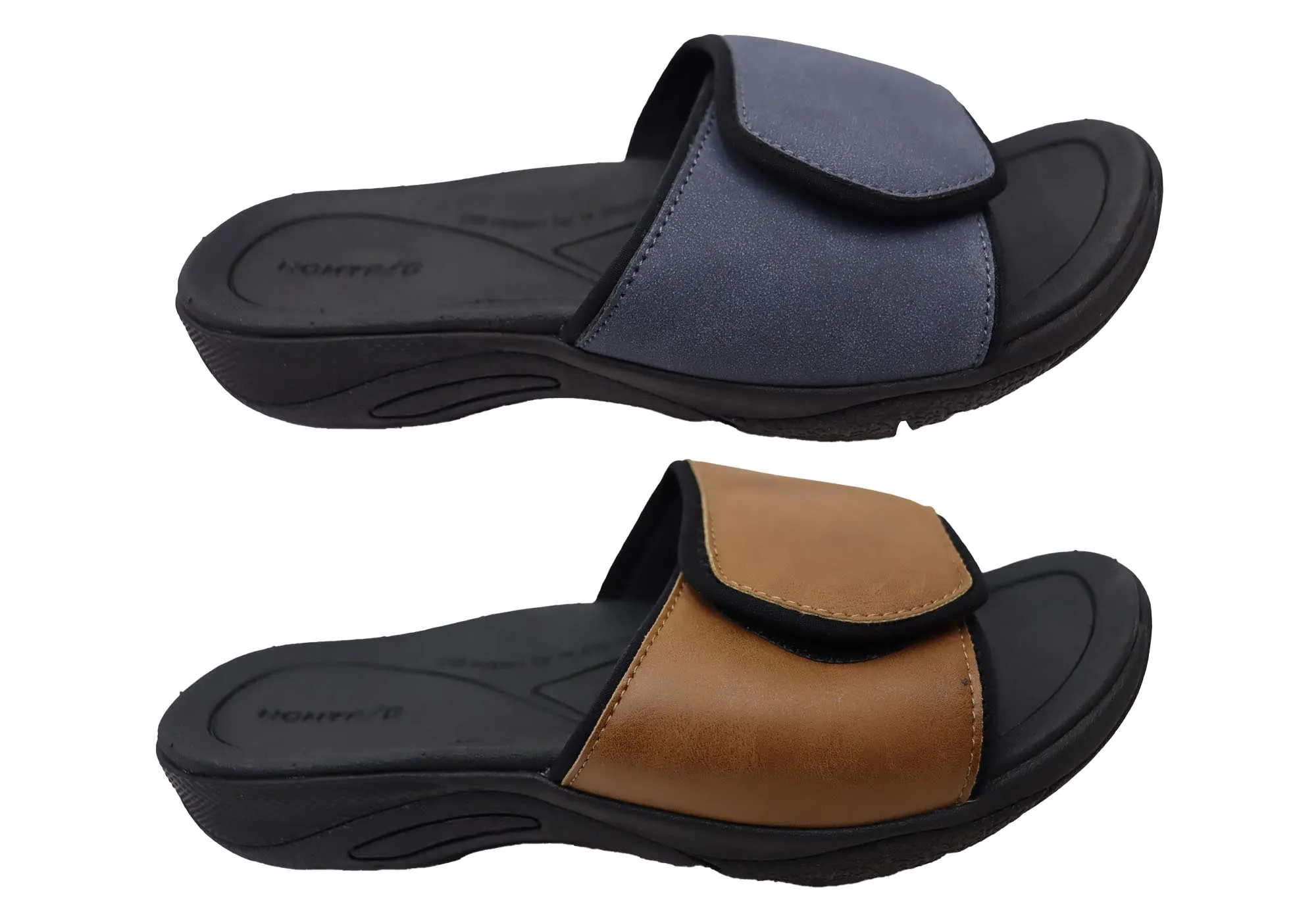 Homyped Ucray Slide Herren Bequeme Extra Extra Weite Slides Sandalen Homyped Schuhe