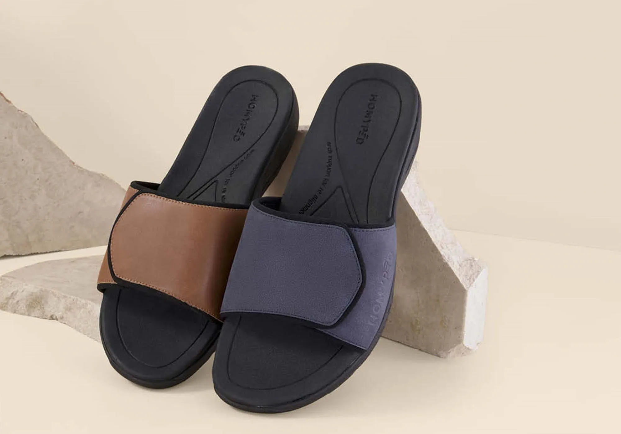 Homyped Ucray Slide Herren Bequeme Extra Extra Weite Slides Sandalen Homyped Schuhe