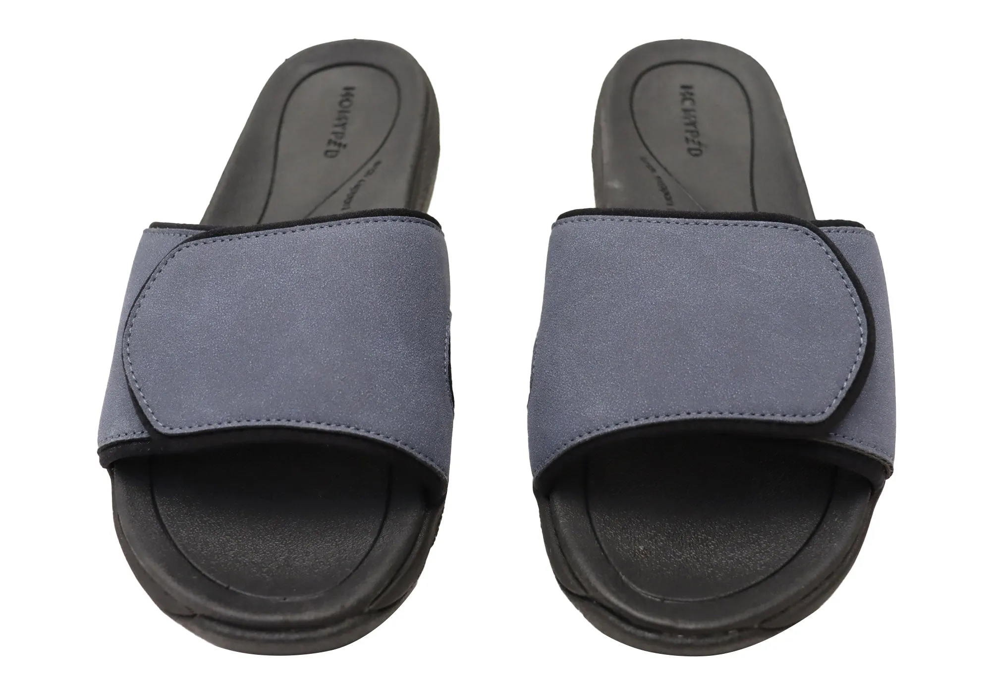 Homyped Ucray Slide Herren Bequeme Extra Extra Weite Slides Sandalen Homyped Schuhe